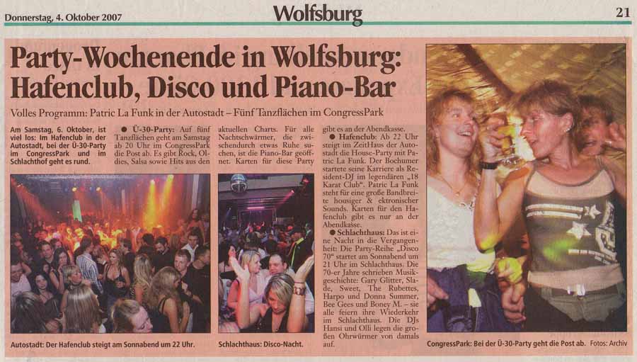 WAZ Bericht vom 4. Oktober 2007